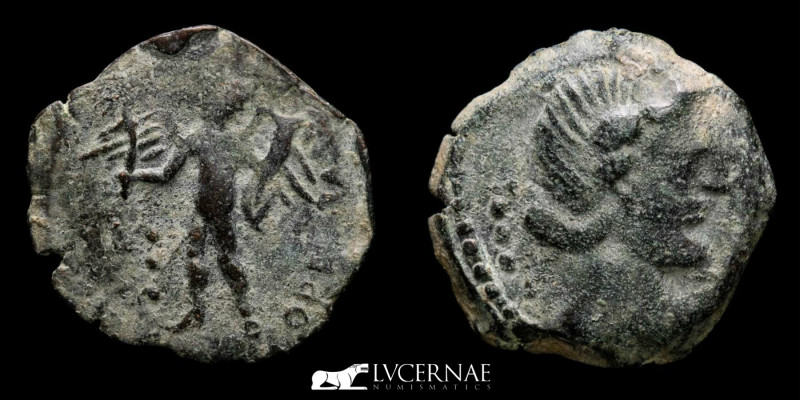 Roman Republic, Hispania. Corduba, bronze semis (3.95 g., 19 mm.), minted betwee...