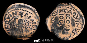 Augustus Bronze Semis 8.32 g., 22 mm. Carthago Nova, Spain 27 BC-14 AD Good Very fine (MBC)