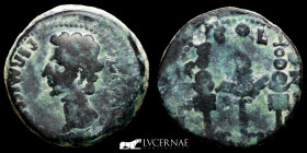 Augusto  Bronze Dupondius 20,79 g. 32 mm. Colonia Patricia 27 BC-14 A.D GVF