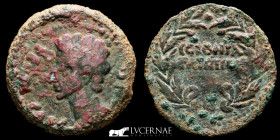 Augustus Bronze As 12.39 g. 27 mm. Cordoba 27 BC-14 AD Good very fine (MBC)