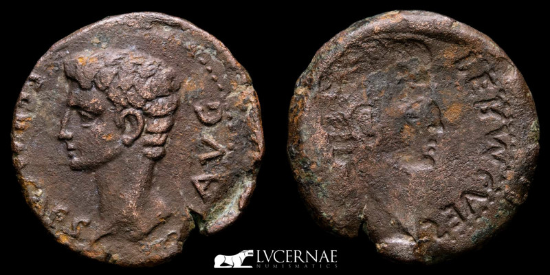 Roman Empire - Augustus (27 BC - 14 A.D.) Mint error.
Bronze As (10.36 g. 26 mm....