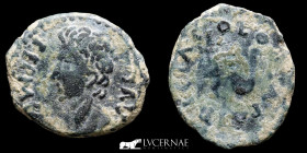 Augustus bronze Semis 4.65 g. 24 mm. Colonia Patricia (Cordoba) 27 BC-14 AD. GVF