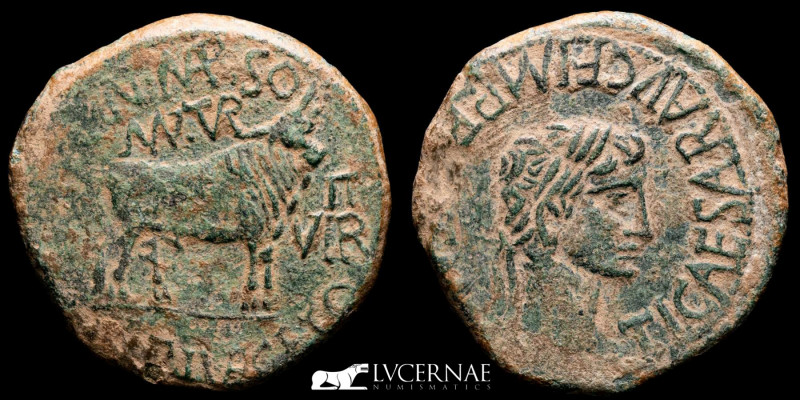 Roman Hispania - Tiberius (14 - 37 AD) 
Bronze As (12.93 g. 28 mm.), struck in t...