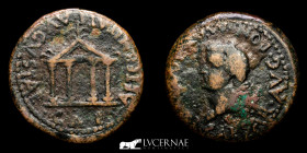 Tiberius bronze As 10.85 g., 27 mm.  Emerita Augusta 14-36 A.D. Good very fine (MBC)