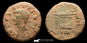 Tiberius bronze As 11.30 g., 28 mm. Emerita Augusta 14-36 A.D. Good Very Fine