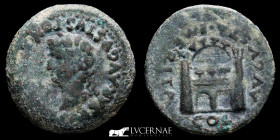 Tiberius bronze As 14.89 g., 28 mm. Emerita Augusta 14-36 A.D. Good Very Fine