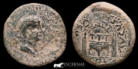 Tiberius Bronze As 9.07 g. 28 mm. Merida, Emerita Avgvsta 14-37 A.D. Good very fine (MBC)