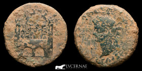 Tiberius bronze Dupondius 22.37 g., 33 mm. Emerita Augusta 14-36 AD Very Fine