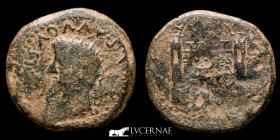 Tiberius Bronze Dupondius 21.80 g. 33 mm. Merida 14-37 A.D. Very Fine