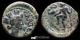 Tiberius times Bronze Semis 5.76 g., 21 mm. Carteia (San Roque) 14-36 BC gVF