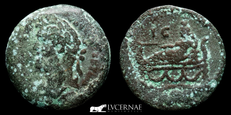 Roman Provincial, Egypt - Antoninus Pius 138-161 AD.
AE Drachm, (21,50 g. 33 mm)...