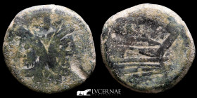 Anonymous Bronze As 24,20 g. 31 mm. Rome 206-194 BC Good fine