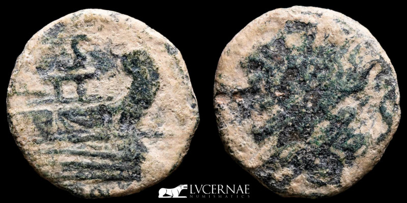 Roman Republic - Anonymous Bronze Semis (4,94 g, 19 mm.) minted in Rome between ...