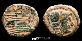 Terentius Varo Bronze triens 5,38 g, 21 mm Rome 169-158 B.C. Good very fine (MBC)