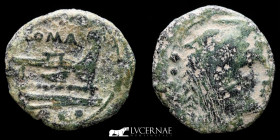 Anonymous Bronze Quadrans 2.09 g, 16 mm. Rome 211 B.C. Very fine (BC)