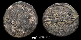 L. Sentius C.F.  Silvered Bronze Fouree denarius 3,16 g., 21 mm Rome 101 B.C.  GVF
