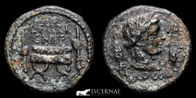 L.Furius Cn.f Brocchus Silvered Bronze Fouree denarius 3,25 g. 20 mm. Rome 63 BC VF