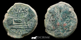 Cnaeus Pompeius Magnus Æ Bronze As 25.24 g. 34 mm. Hispania 46-45 B.C. Good Very Fine