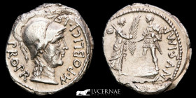 Pompeius Magnus Silver Denarius 3,96 g. 19 mm. Hispania 46-45 B.C nEF