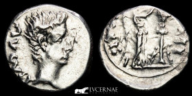 Augustus Silver Quinarius 1.90 g., 13 mm. Emerita. 25-23 B.C. Uncirculated