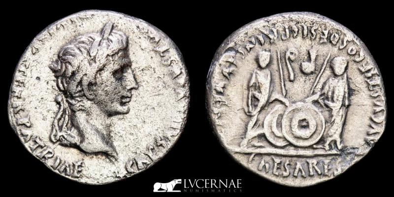 Roman Empire - Augustus (27 B.C. - 14 A.D.), silver denarius (3,67 g. 20 mm.), L...