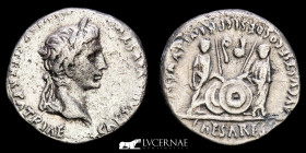 Augustus Silver Denarius 3,67 g. 20 mm. Lugdunum 2 B.C.- 4 A.D Good very fine (MBC)