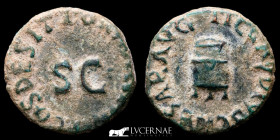 Claudius bronze Quadrans 2,85 g, 15 mm. Rome 41 A.D Good very fine