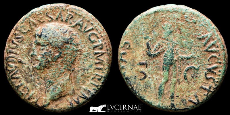 Roman Empire - Claudius I (41-54 .) bronze as (11,28 g. 27 mm.). Rome mint, 41-5...