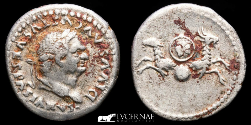 Roman Empire - Divus Vespasianus (+79 AD). Silver denarius, (3.30 g. 18 mm.) Rom...