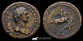 Domitian Bronze Sestertius 24,87 g., 35 mm. Rome 85 A.D. Good very fine