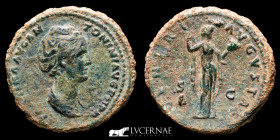 Faustina I Augusta Bronze Sestertius 28,80 g., 34 mm. Rome 138-141 A.D. Good very fine