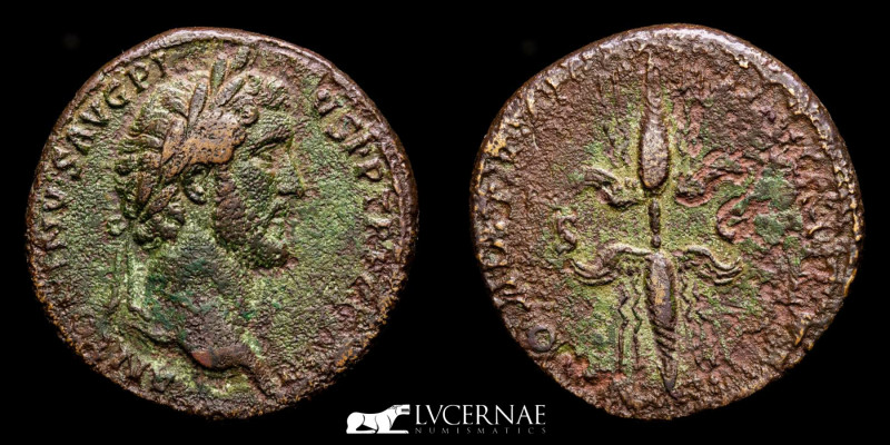 Roman Empire - Antoninus Pius (138-161 A.D.) Æ Sestertius. Rome, AD 141-143. 

A...