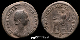 Orbiana Bronze Sestertius 20,97 g., 31 mm. Rome 225-227 A.D. Good very fine