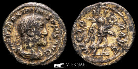 Maximinus I Thrax Silver goldered Denarius 3,45 g., 19 mm. Rome 236-238 A.D. EF