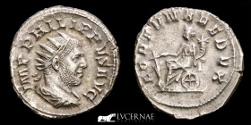 Philip I the Arab Silver Antoninianus 4,51 g, 25 mm Rome 244/249 A.D. extremely fine