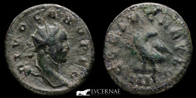 Divus Carus  Æ Bronze Antoninianus 3.70 g., 22 mm. Lugdunum 285 A.D. MBC
