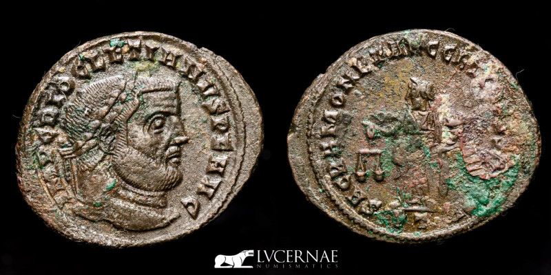 Roman Empire - DIOCLETIAN (284-305 A.D.). Æ Follis (8.91 g., 30 mm.).Ticinum min...