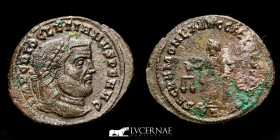 Diocletian Æ Bronze Follis 8.91 g., 30 mm. Ticinum 284-305 Near extremely fine