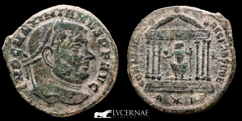 Roman Empire. - Maximian. Bronze follis (6,63 g. 26 mm.). Minted in Aquileia, AD...