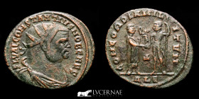 Constantius Bronze Follis 2.53 g. 22 mm Alexandria 293-305 good fine