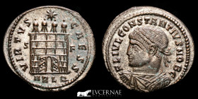 Constantius II Silvered Bronze follis 3,07 g, 21 mm Arelate 328 A.D. uncirculated