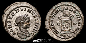 Constantine II silvered follis follis 3,36 g. 20 mm. Lyon 316 A.D.  AU (About Uncirculated)