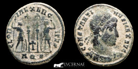 Constantine I Bronze Follis 2,35 g. 19 mm. Aquileia 334-335 A.D. Good very fine condition