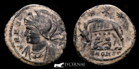 City Commemorative VRBS ROMA Bronze Follis 1,87 g, 17 mm Arles 330 Good very fine (MBC)