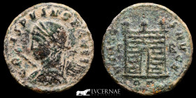 Crispus bronze follis 3.07 g., 19 mm.  Rome 317-326 A.D. VF