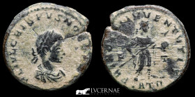 Crispus Æ Bronze Follis 3.06 g. 20 mm.  Trier 317 AD Good very fine (MBC+)