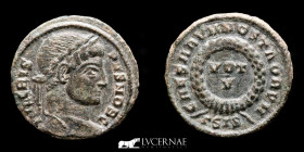 Crispus bronze follis 2.86 g., 19 mm Siscia ΓSIS 321 A.D. Extremely fine