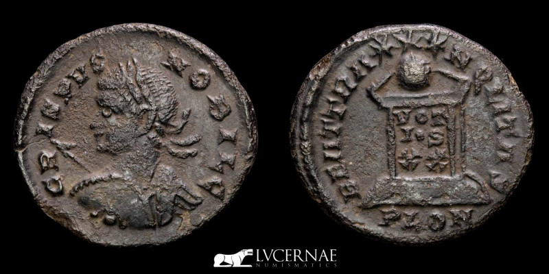 Roman Empire. - Crispus, as Caesar (AD 316-326.) Londinium mint. - Follis Æ. (2....