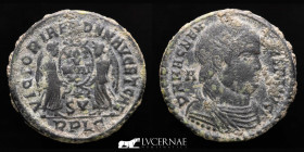 Magnentius  Æ Bronze Æ Maiorina 5.42 g., 22 mm. Lugdunum 352 AD Good very fine