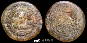 Fatimi Glass Weight 4.30 g., 27 mm. Egypt 996-1021 A.D. Very fine